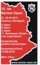 15. Int. Neckar-Open Werbebanner